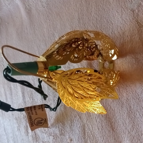 Vintage 1990 Hallmark Lighted  Ornament Partridges in a Pear NIB - Picture 8 of 12